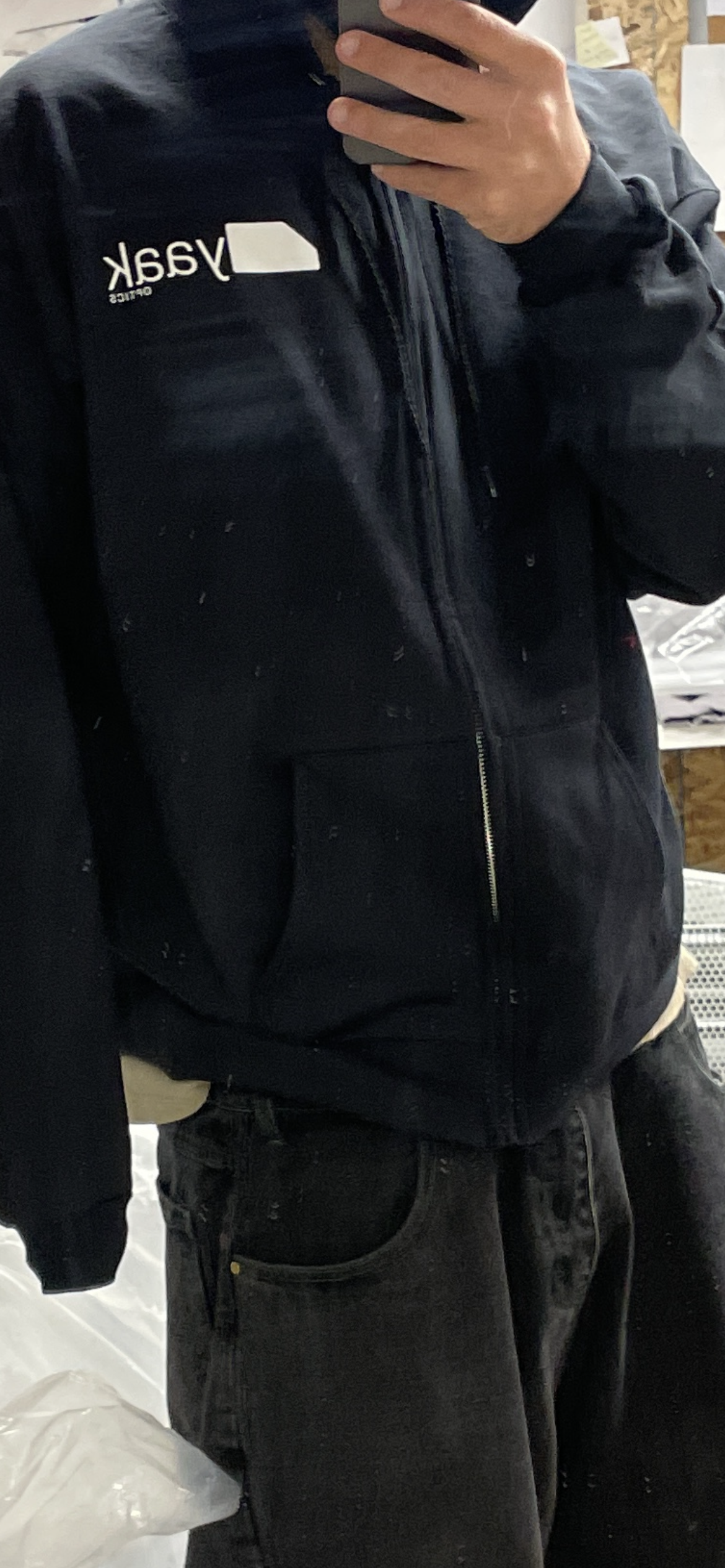 YAAK OPTICS ZIP HOODIE BLACK